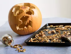 Pumpkin and roasted seeds